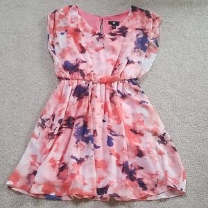 Pink floral sundress